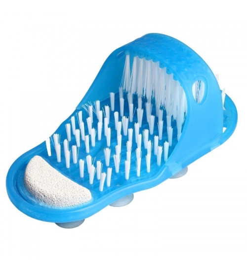 Easy Feet Shower Foot Massager Scrubber and Cleaner Slipper (Color: Assorted)