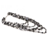Dropship Jewellery Stylish Silver Black Beads Necklace (Color: Grey)
