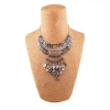 Dropship Designer Oxidised German Silver Tribal Necklace Pandeant Antique Necklace (Color: Silver)