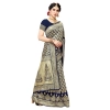 Women's Jacquard Silk Kanjivaram Jacquard Silk Saree With Blouse (Navy Blue, 5-6 Mtrs) Women's Jacquard Silk Kanjivaram Jacquard Silk Saree With Blouse (Navy Blue, 5-6 Mtrs)