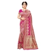 Women's Jacquard Silk Kanjivaram Jacquard Silk Saree With Blouse (Pink, 5-6 Mtrs) Women's Jacquard Silk Kanjivaram Jacquard Silk Saree With Blouse (Pink, 5-6 Mtrs)