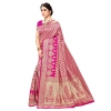 Women's Jacquard Silk Kanjivaram Jacquard Silk Saree With Blouse (Pink, 5-6 Mtrs) Women's Jacquard Silk Kanjivaram Jacquard Silk Saree With Blouse (Pink, 5-6 Mtrs)