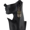 Dropship Women's Gold Plated Leaf Design Earring (Color: Gold)