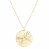 Dropship Women's High Finished Designer Golden Fashion Necklace (Color: Golden)