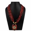 Dropship Women's Multicolor Tibetan Style Beads Necklace (Color: Red)
