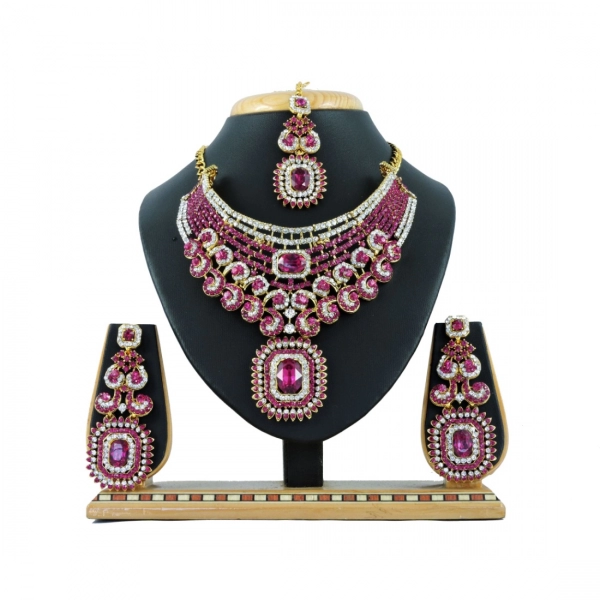 Dropship Women's Alloy Necklace set (Pink)