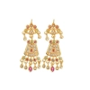 Dropship Gold-Plated And Jadau Choker Necklace With Earrings Set For Women