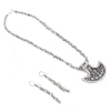 Dropship Silver Oxidised Contemporary German Silver Necklace Set For Women
