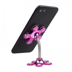 Generic Pack Of_5 Phone Sucking Stand Flower Shape Cell Phone Holder (Color: Assorted)