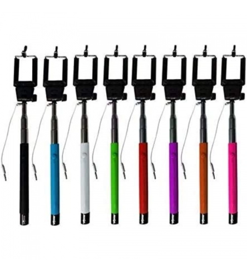 Pack Of_2 Selfie Stick For All Smart Mobile Phone (Color: Assorted)