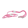 Dropship Pack Of_2 Colorful Multi Charger Cable 3 In 1 Cable Sp_32 (Color: Assorted)