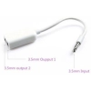 Dropship Pack Of_3 Dual Earphones Handsfree Connector (Color: Assorted)