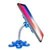 Dropship Pack Of_5 Phone Sucking Stand Flower Shape Cell Phone Holder (Color: Assorted)