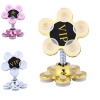 Dropship Pack Of_5 Phone Sucking Stand Flower Shape Cell Phone Holder (Color: Assorted)