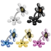 Dropship Pack Of_5 Phone Sucking Stand Flower Shape Cell Phone Holder (Color: Assorted)