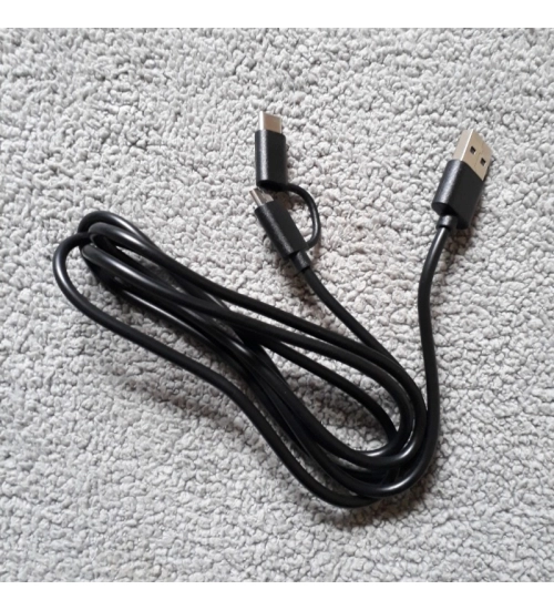 2_In_1 Usb Cable (Micro Usb To Type_C (Color: Assorted)
