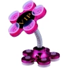 Dropship Pack Of_5 Phone Sucking Stand Flower Shape Cell Phone Holder (Color: Assorted)