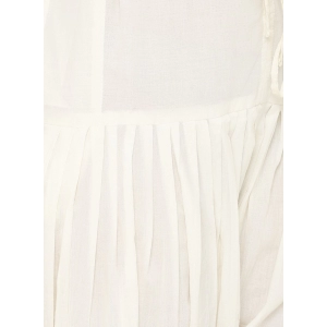 Generic Women's Cotton Solid Patiyala (Color:Half White)