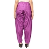 Dropship Women's Cotton Solid Patiyala (Color:Violet)