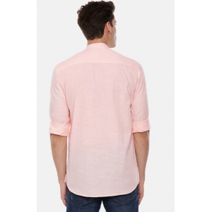 Generic Men's Cotton Slim Fit Casual Shirt (Material: Cotton, (Color:Pink)