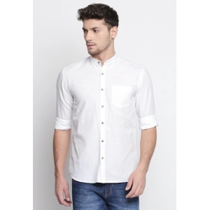 Generic Men's Cotton Slim Fit Casual Shirt (Material: Cotton, (Color:White)