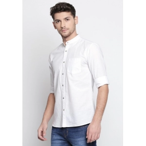 Generic Men's Cotton Slim Fit Casual Shirt (Material: Cotton, (Color:White)