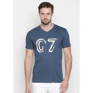 Generic Men's Cotton Slim Fit Half Sleeve T-Shirt (Material: Cotton, (Color:Blue)