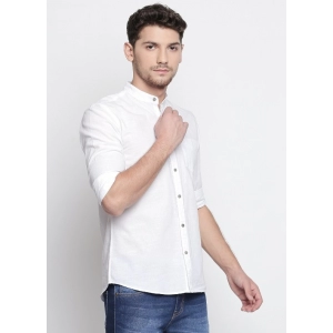 Generic Men's Cotton Slim Fit Casual Shirt (Material: Cotton, (Color:White)