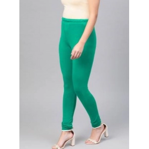 Generic Women's Cotton Leggings (Color:Sea Green)