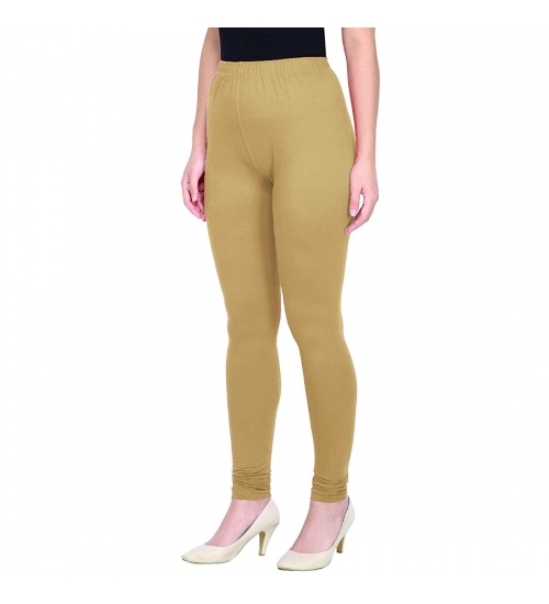 Women's Cotton Leggings (Color:Skin)
