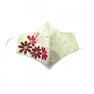 Pack of 2_Generic Embroidery Cotton Mask (Color: Assorted)