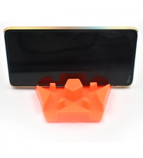 Pack Of 2_Hexagonal Shape Mobile Holder Multi Angle Adjustable Fold (Color: Assorted)