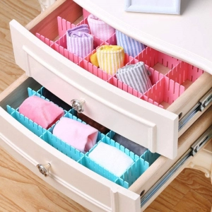 Generic Pack Of 2_Adjustable Drawer Organizer and Kitchen Board Divider (Color: Assorted)