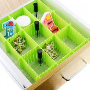 Generic Pack Of 2_Adjustable Drawer Organizer and Kitchen Board Divider (Color: Assorted)