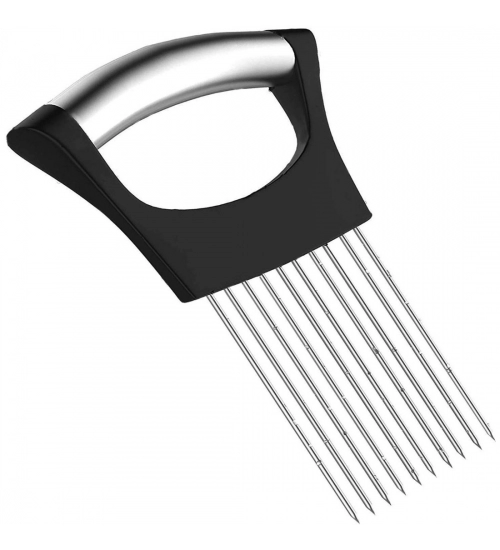 Stainless Steel Onion Cutter Onion Holder (Color:Assorted)