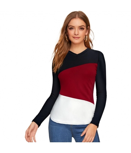 Women's 95% Polyester 5% Spandex Western Wear T Shirt (Maroon)