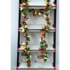 Generic Artificial Rose Vine Flowers Plants Artificial Flower Creeper Hanging Rose For Home Decoration (Color: Multi, Material: Silk Polyester)