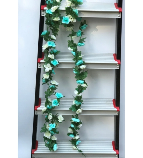 Artificial Rose Vine Flowers Plants Artificial Flower Creeper Hanging Rose For Home Decoration (Color: Multi, Material: Silk Polyester)