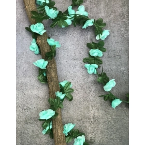 Generic Artificial Flower Creeper Hanging Rose Garland For Home Decoration (Color: Blue, Material: Silk Polyester)