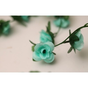 Generic Artificial Flower Creeper Hanging Rose Garland For Home Decoration (Color: Blue, Material: Silk Polyester)