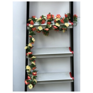 Generic Artificial Rose Vine Flowers Plants Artificial Flower Creeper Hanging Rose For Home Decoration (Color: Multi, Material: Silk Polyester)