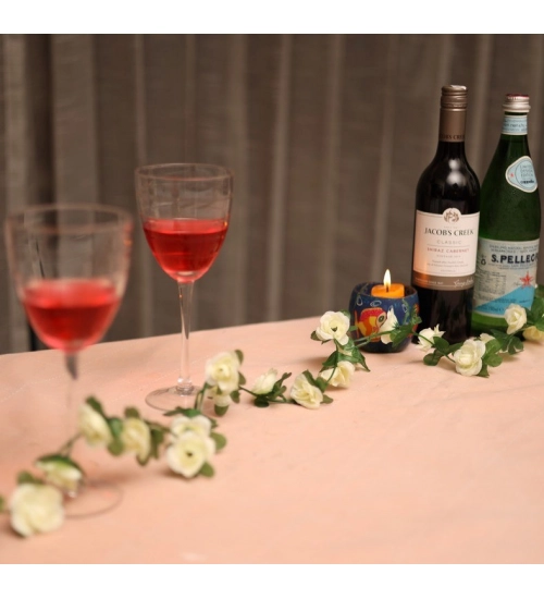 Artificial White Rose Vine Flowers Plants Artificial Flower Creeper Hanging Rose For Home Decoration (Color: White, Material: Silk Polyester)