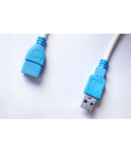 USB Male to Female Extension Cable 3 Yards Supports LCD, LED, TV USB Ports Connects Printer, PC, External Hard Drive (White)
