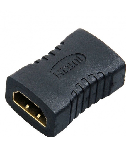 HDMI Adapter Female to Female Extender Jointer Black (Black)