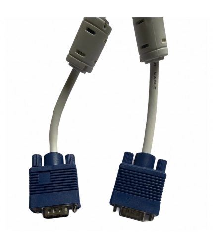 VGA Cable Male to Male 3 Yards Supports PC, Monitor, TV, LCD_LED, Plasma, Projector, TFT (White)