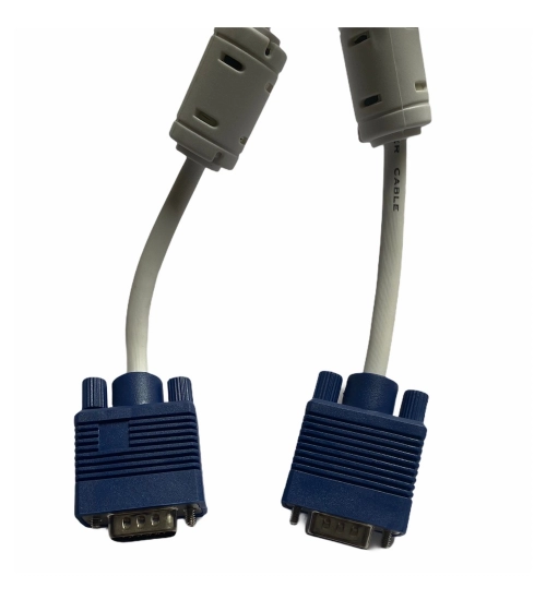 VGA Cable Male to Male 3 Yards Supports PC, Monitor, TV, LCD_LED, Plasma, Projector, TFT (White) VGA Cable Male to Male 3 Yards Supports PC, Monitor, TV, LCD_LED, Plasma, Projector, TFT (White)