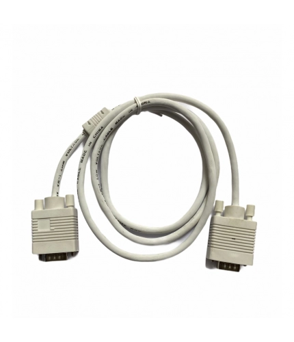 VGA Cable Male to Male 1.5 Yards Supports PC, Monitor, TV, LCD_LED, Plasma, Projector, TFT (White)
