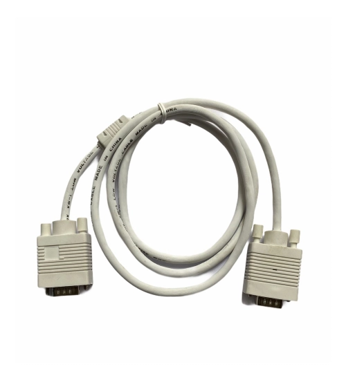 VGA Cable Male to Male 1.5 Yards Supports PC, Monitor, TV, LCD_LED, Plasma, Projector, TFT (White)