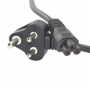 Generic Supreme Quality 1.2 Meter 3Pin Power Cord for Laptop (Black)