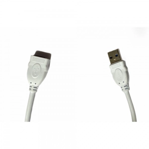 Generic USB Male to Female Extension Cable 1.5 Yards Supports LCD, LED, TV USB Ports Connects Printer, PC, External Hard Drive (White)